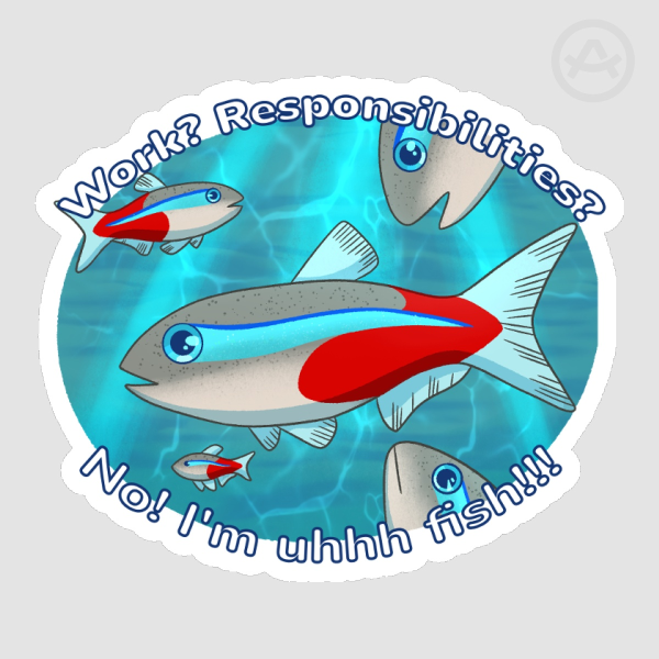 I'm fish! Stickers