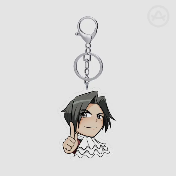 Pointing Prosecutor Acrylic Keychain