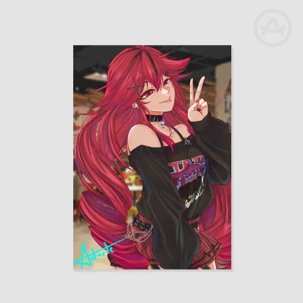 Long hair Teto Poster A5 Size