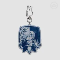 Smiling Blue Clown/Jester Boy Keychain