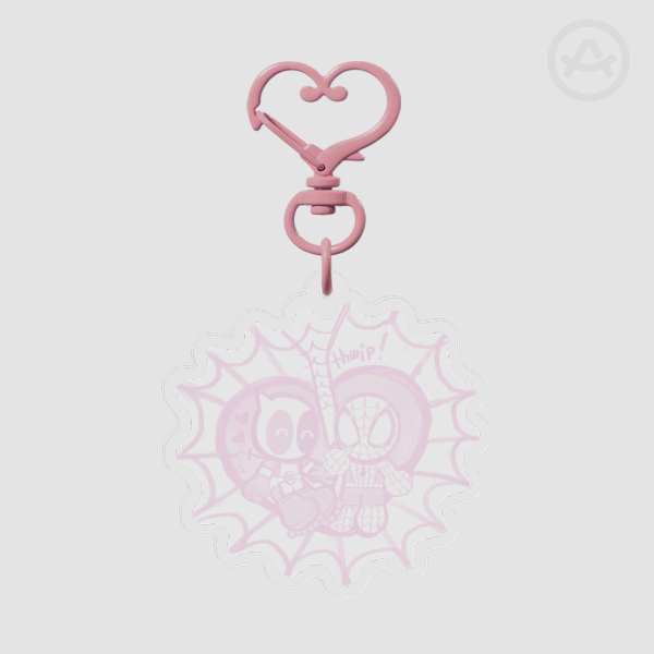 Spider Web Keychain