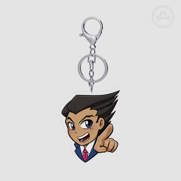 Pointing Attorney Acrylic Keychain