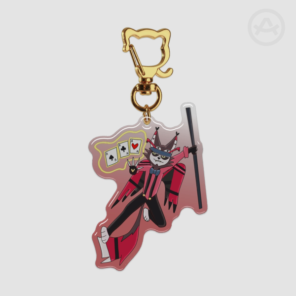 Husk x Gambit Epoxy Clear Acrylic Keychain