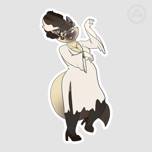 Bride Peach Sticker