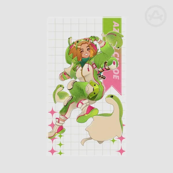 Azure Nessie Plastic Bookmark