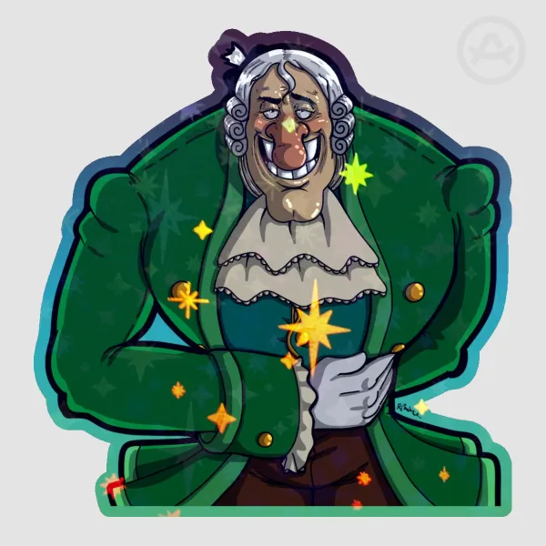 Dr Livesey - CARE TO DANCE - Colored Edge Die Cut Sticker