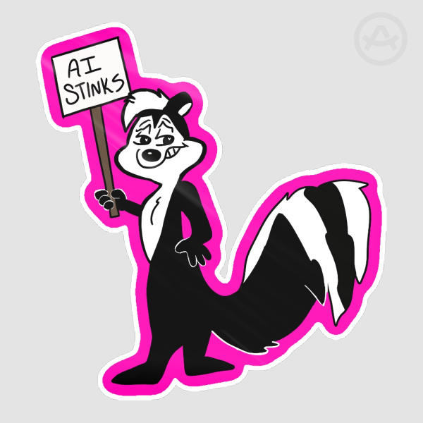 Pepé Le Pew Die Cut Sticker
