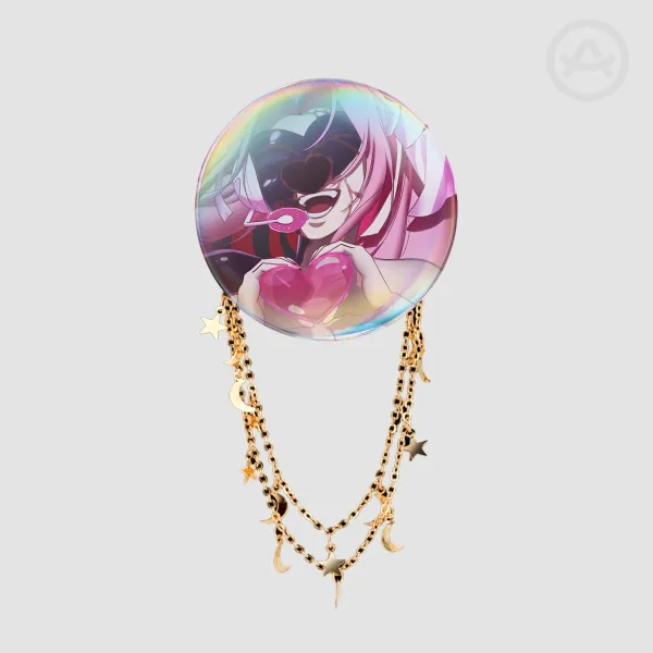 mizi zomst- Round Badge With Chains