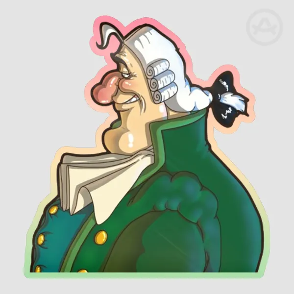 Dr Livesey - Colored Edge Die Cut Sticker