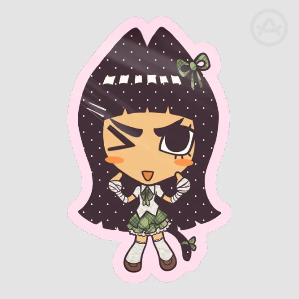 Rock Lee | Naruto Kawaii Kitties Colored Edge Die Cut Stickers