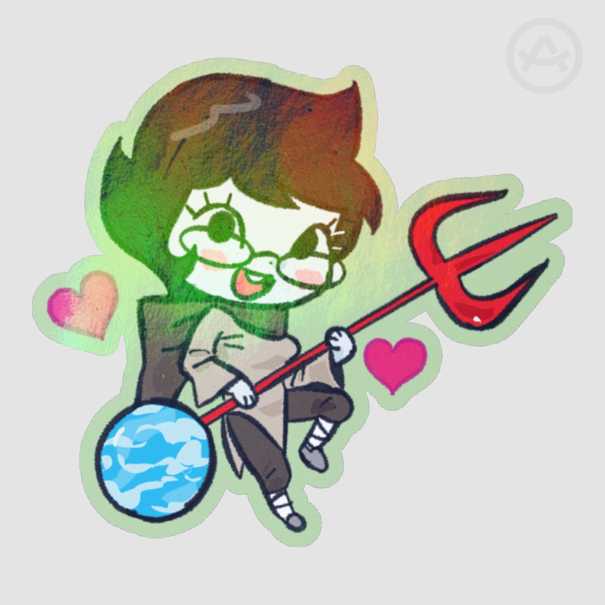 Jane Crocker holographic sticker