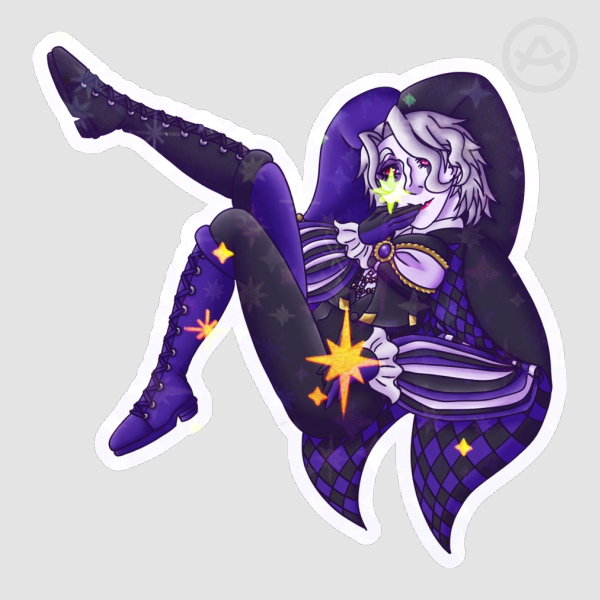 Clyde the jester ( true form edition ) sticker
