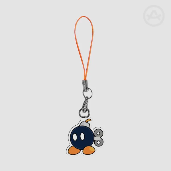 Paper bomb phone charm