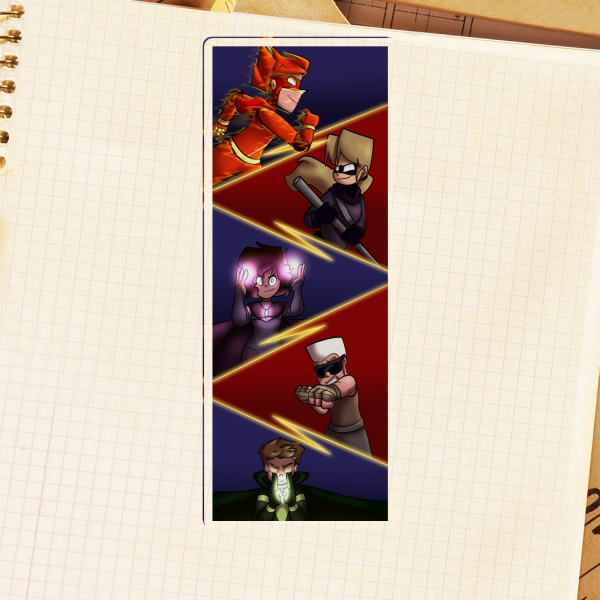 Defense Five - Plastic Bookmark