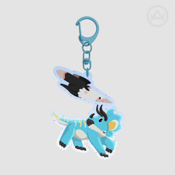 Martial World of Dinosaurs- Acrylic Keychain