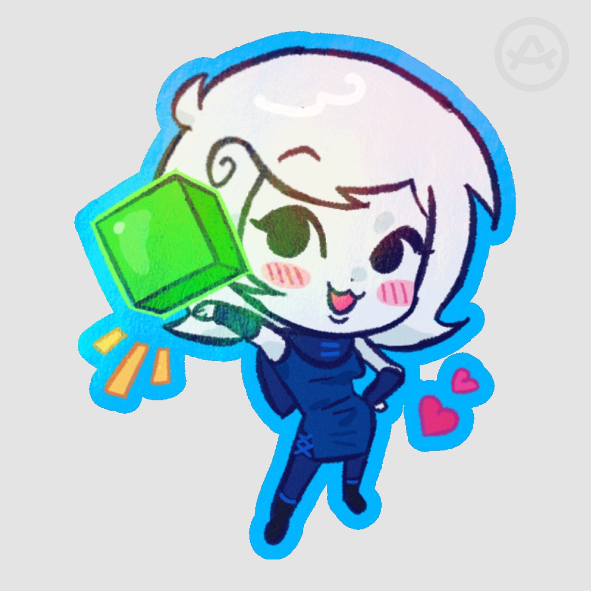 Roxy Lalonde holographic sticker