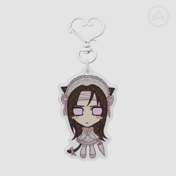 Neji Hyuga | Naruto Kawaii Kitties Epoxy Acrylic Keychains
