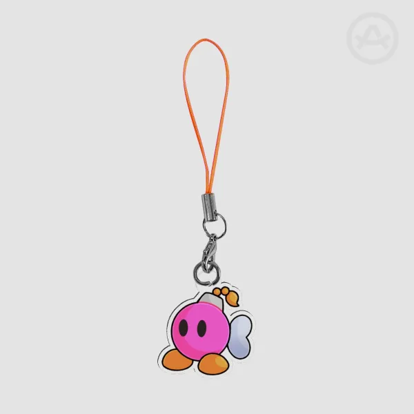 Paper bomb partner phone charm