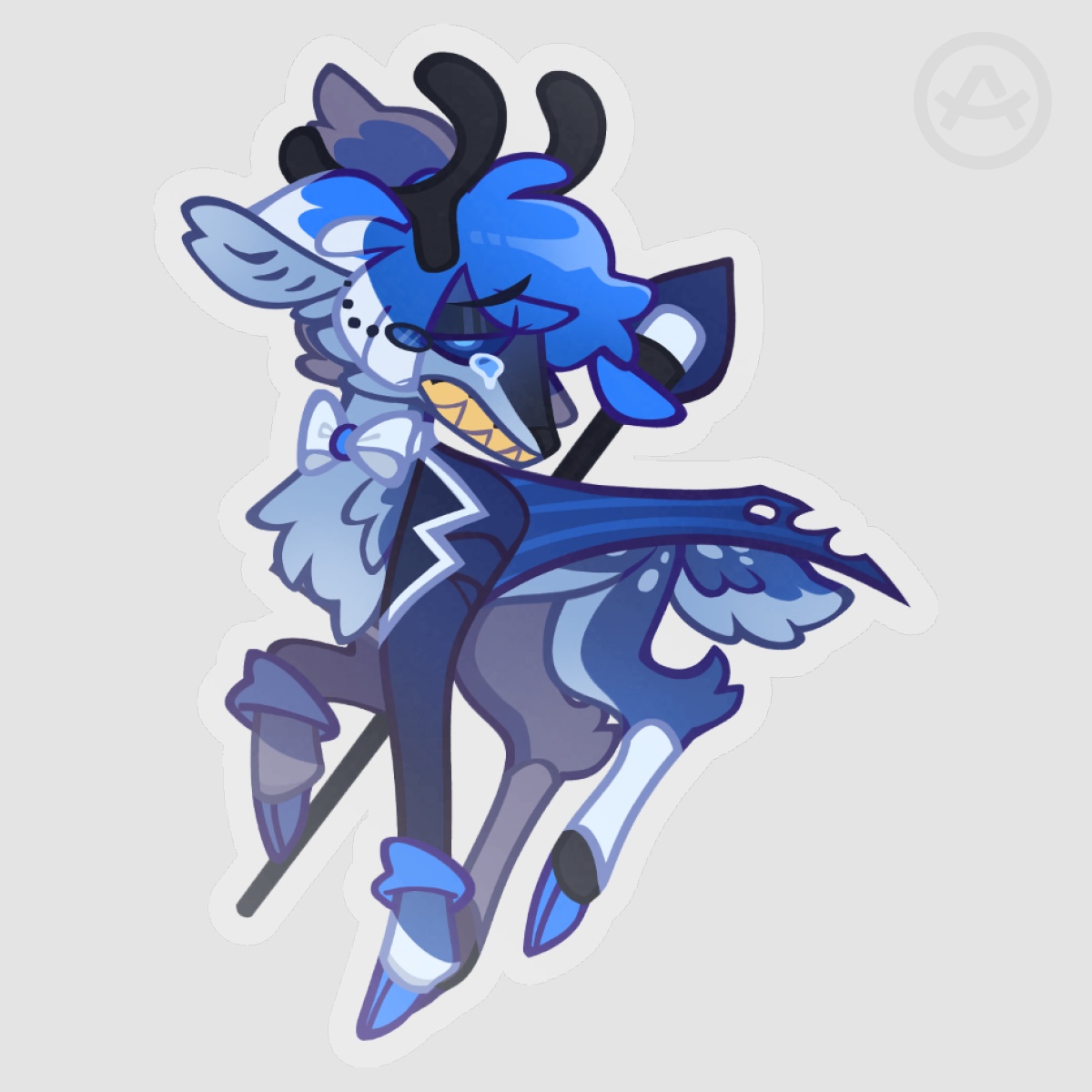 2PAL Stag | Clear PET Vinyl Die Cut Stickers