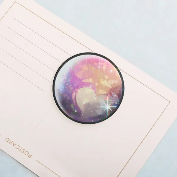 Heart Pluto Mini Button Pin
