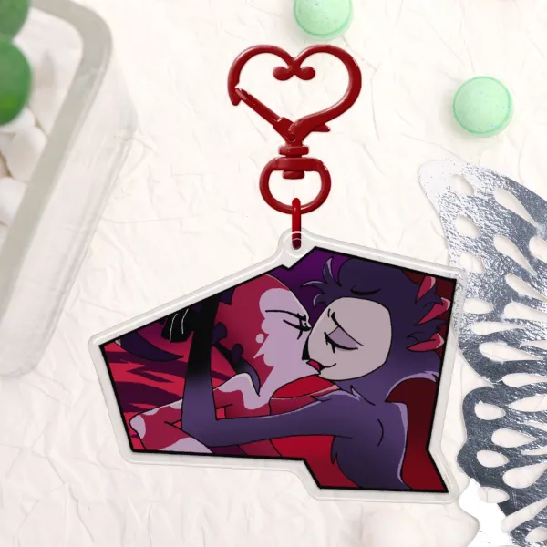 Stolitz kiss Epoxy Clear Acrylic Keychains