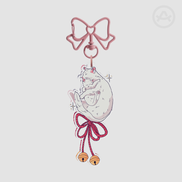 Mama Cat Acrylic Keychain