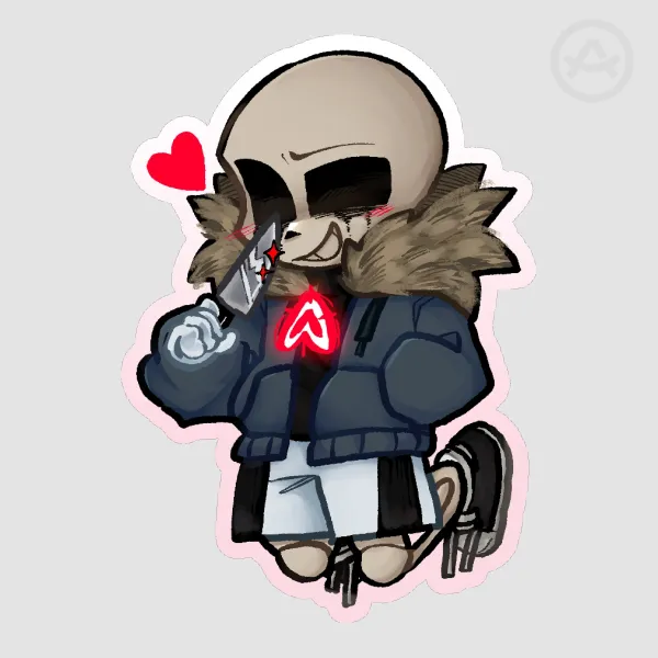 Killer!Sans Diecut Stickers