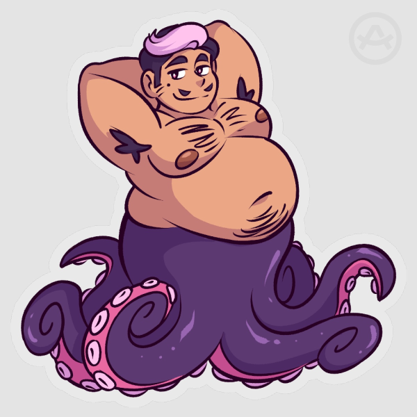 Vinyl Sticker - Octoman