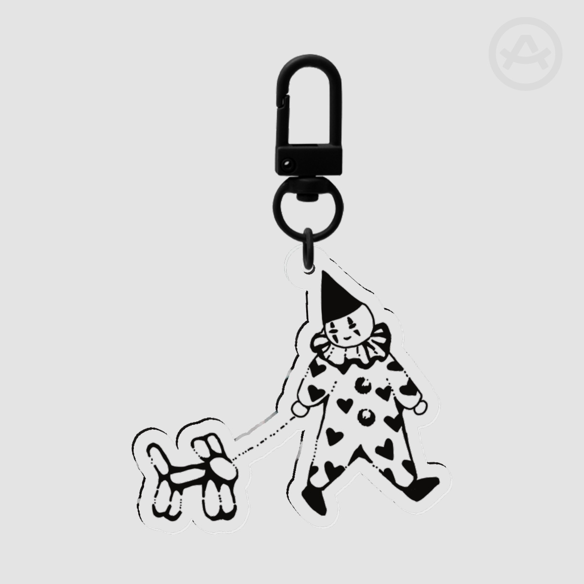Clown Balloon Animal Acrylic Keychains
