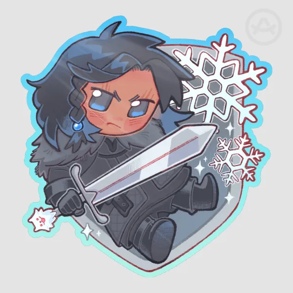 Chibi Jon Snow Sticker
