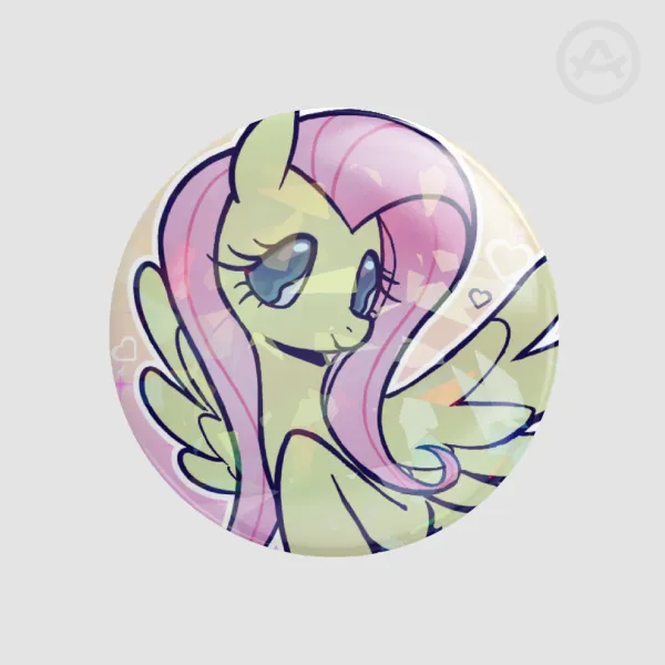 Fluttershy MLP Round Badge