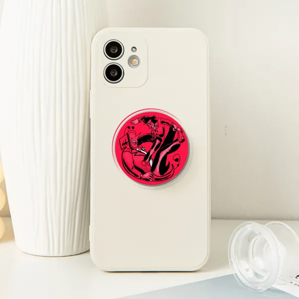 Trapped- Acrylic Airbag Phone Holder - 1.96"(50mm), Clear