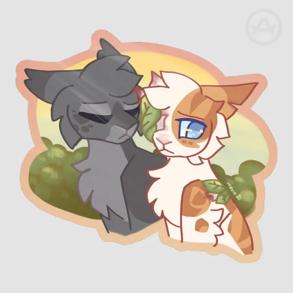 Brightheart and Cinderpelt Sticker