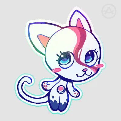 popcat Die Cut Stickers