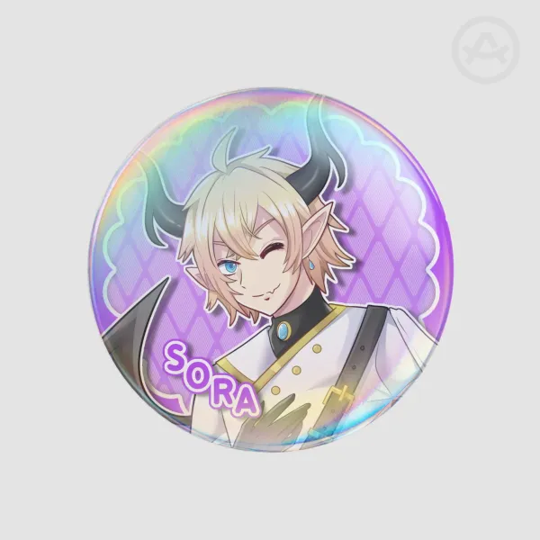 Sora Rhedyn Holo Can Badge