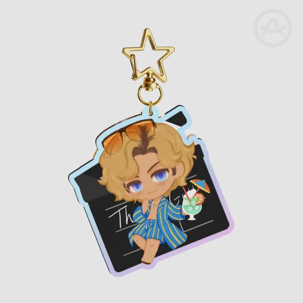 Tom Ryder Rainbow Acrylic Keychain