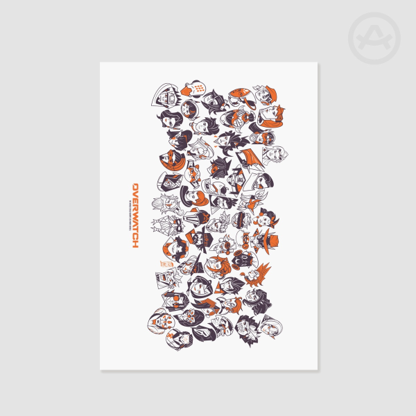 Overwatch Icons (55 Heroes) A5 Print