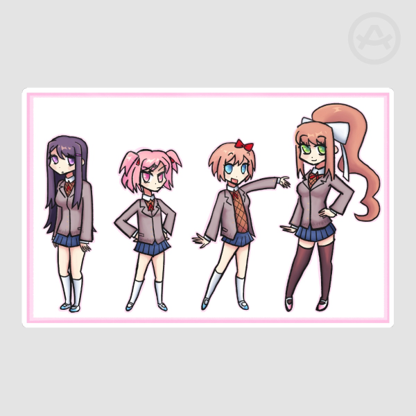 Doki Doki Girls Sticker