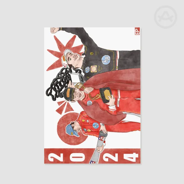 Charles Leclerc 2024 poster