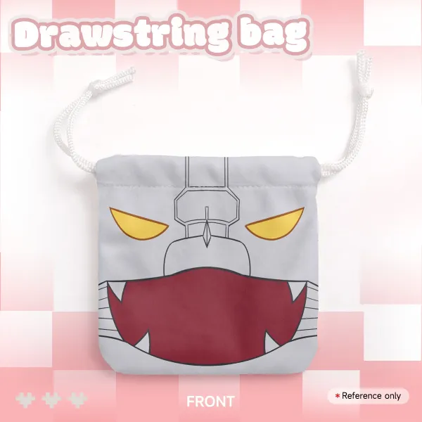 Mechanical Noodle Drawstring Pouch Bag