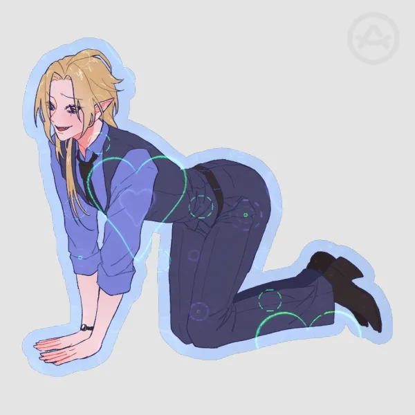 Salaryman OTL Sticker - Hugo