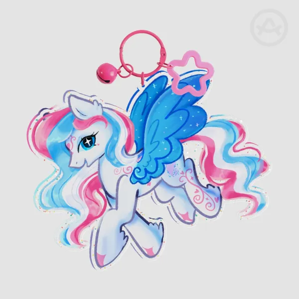 MLP G3 Star Catcher Glitter Acrylic Keychains