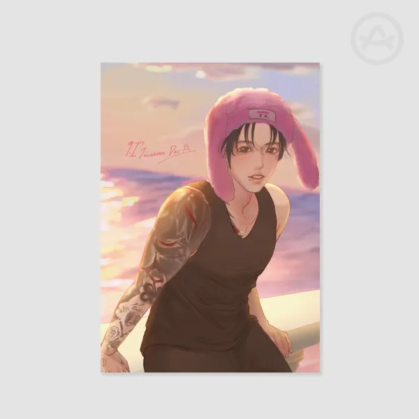 (BTS)Jungkook Day Special Illustration - A4 Print