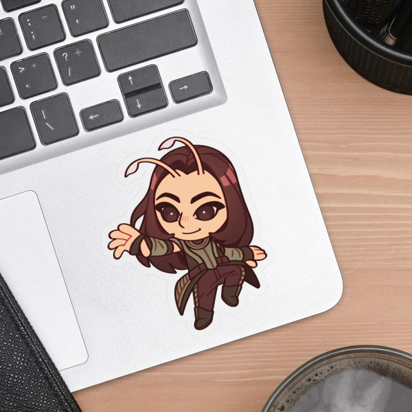 Mantis - Guardians of the Galaxy - Clear PET Vinyl Die Cut Stickers