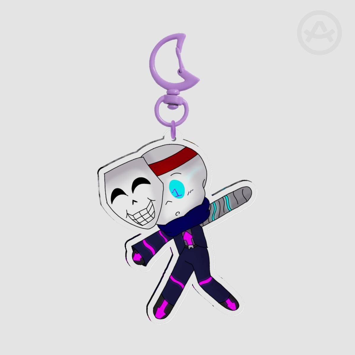 Hacker Sans Acrylic Keychain