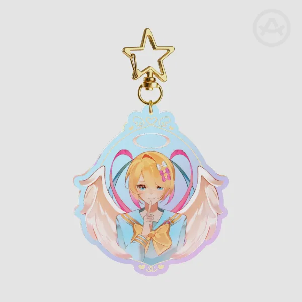 「 Needy Streamer Overload」K-Angel Rainbow Acrylic Keychains