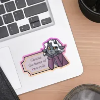 Teresa - Colored Edge Die Cut Sticker