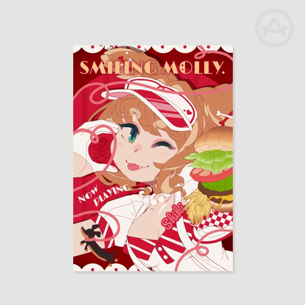 Shiki Miyoshino "Smiling Molly" Fake Movie Poster