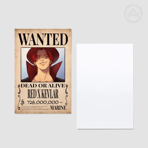 red x kevlar bounty postcard