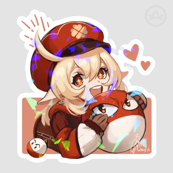 Klee and Voltorb Sticker